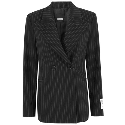 Comme Des Fuckdown Black Polyester Suits &amp; Blazer