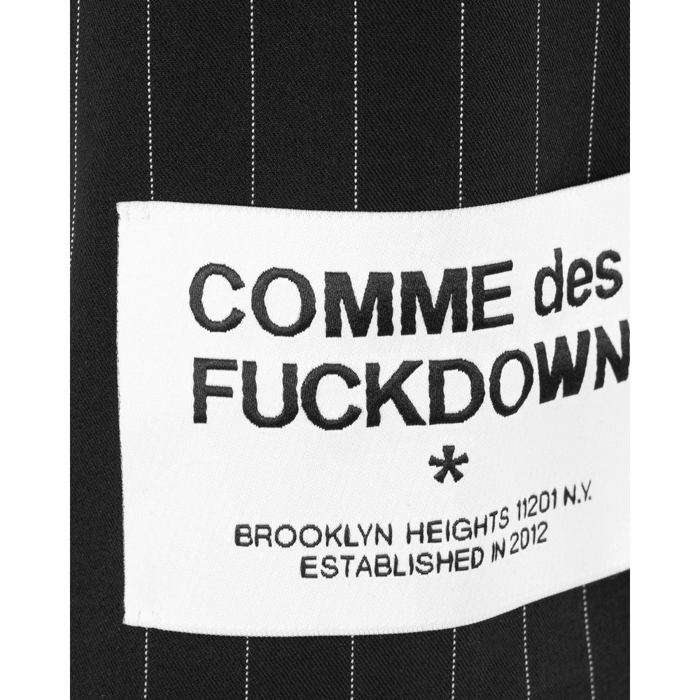 Comme Des Fuckdown Black Polyester Suits &amp; Blazer