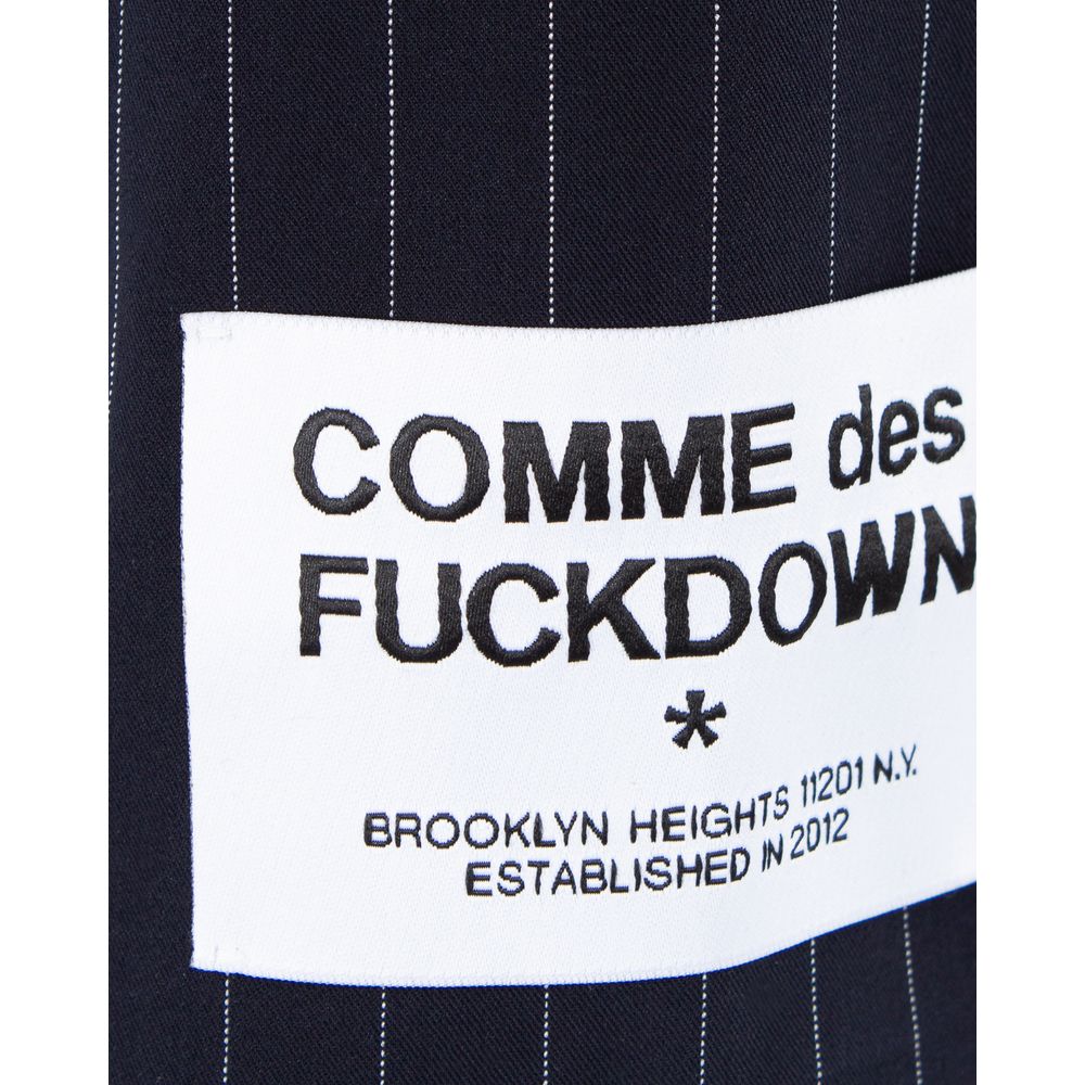 Comme Des Fuckdown Blue Polyester Suits &amp; Blazer