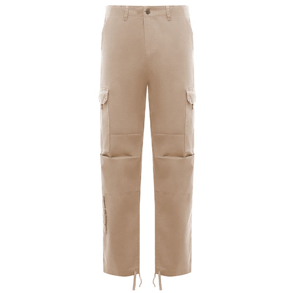 Comme Des Fuckdown Beige Cotton Jeans &amp; Pant