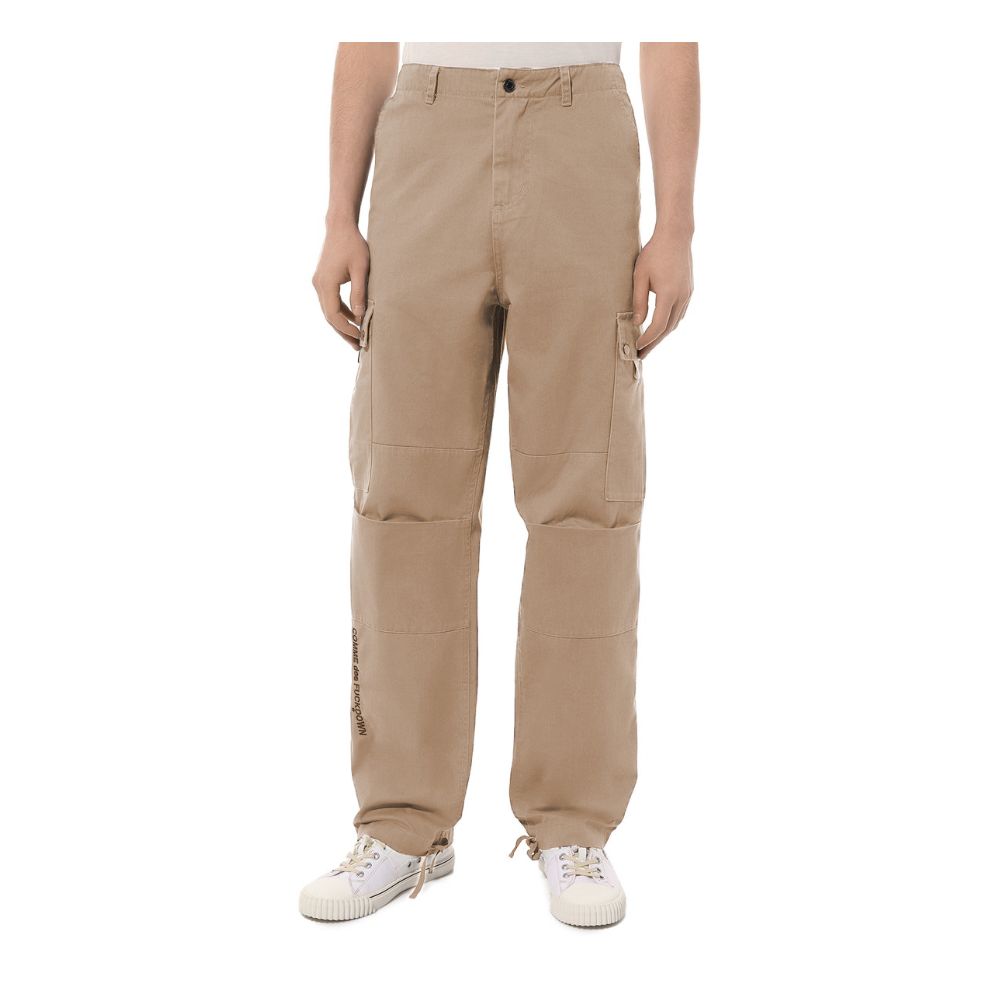 Comme Des Fuckdown Beige Cotton Jeans &amp; Pant