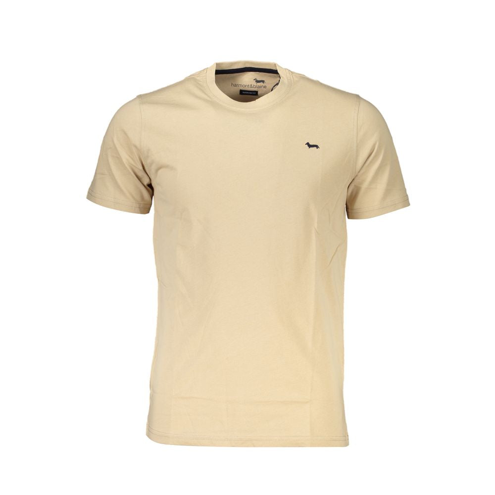 Harmont &amp; Blaine Beige Cotton T-Shirt