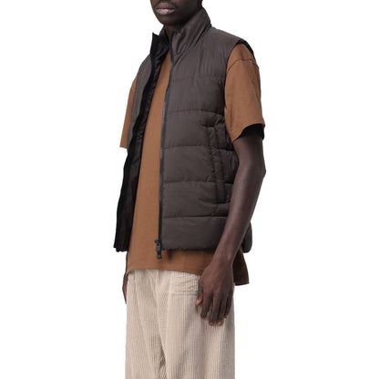 People Of Shibuya Brown Polyester Vest