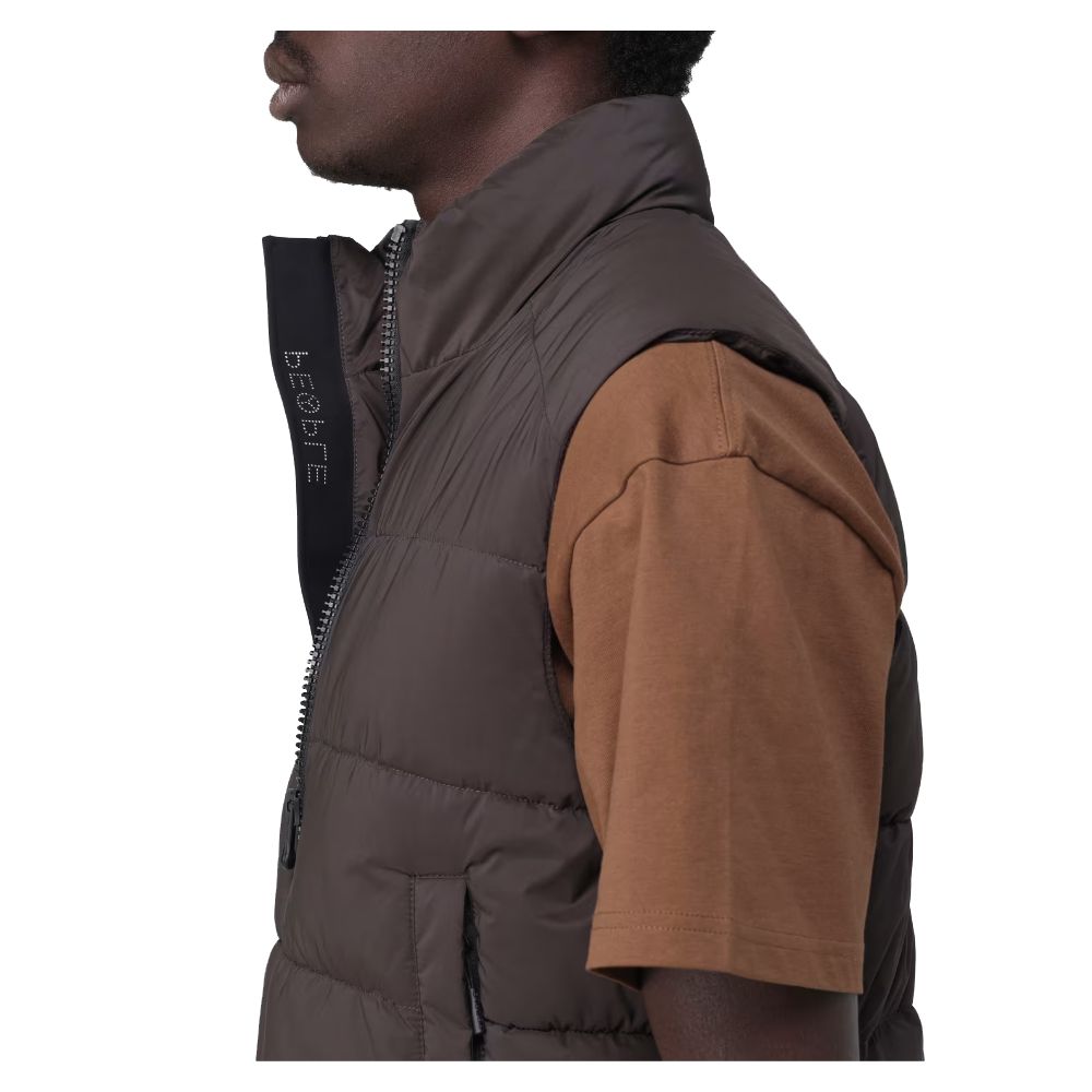 People Of Shibuya Brown Polyester Vest