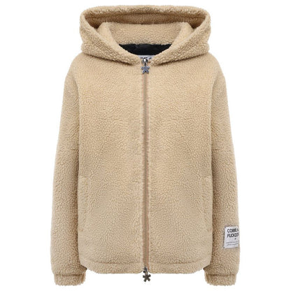 Comme Des Fuckdown Beige Polyester Jackets &amp; Coat