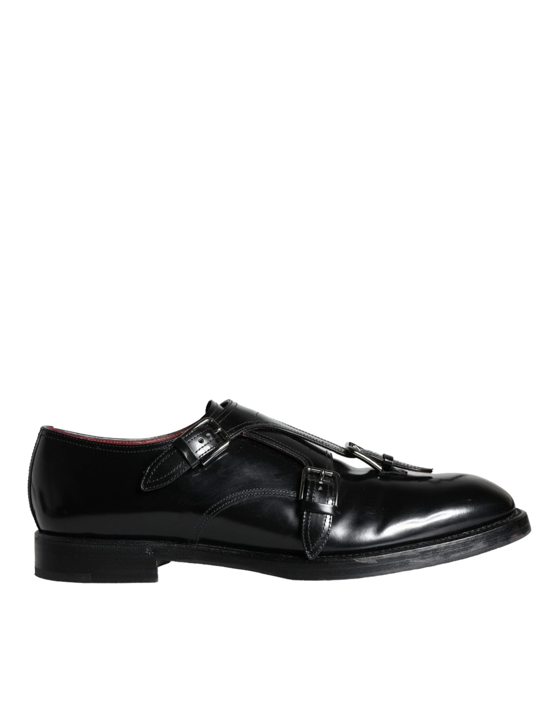 Dolce &amp; Gabbana Black Calf Leather Men Formal Dress Shoes