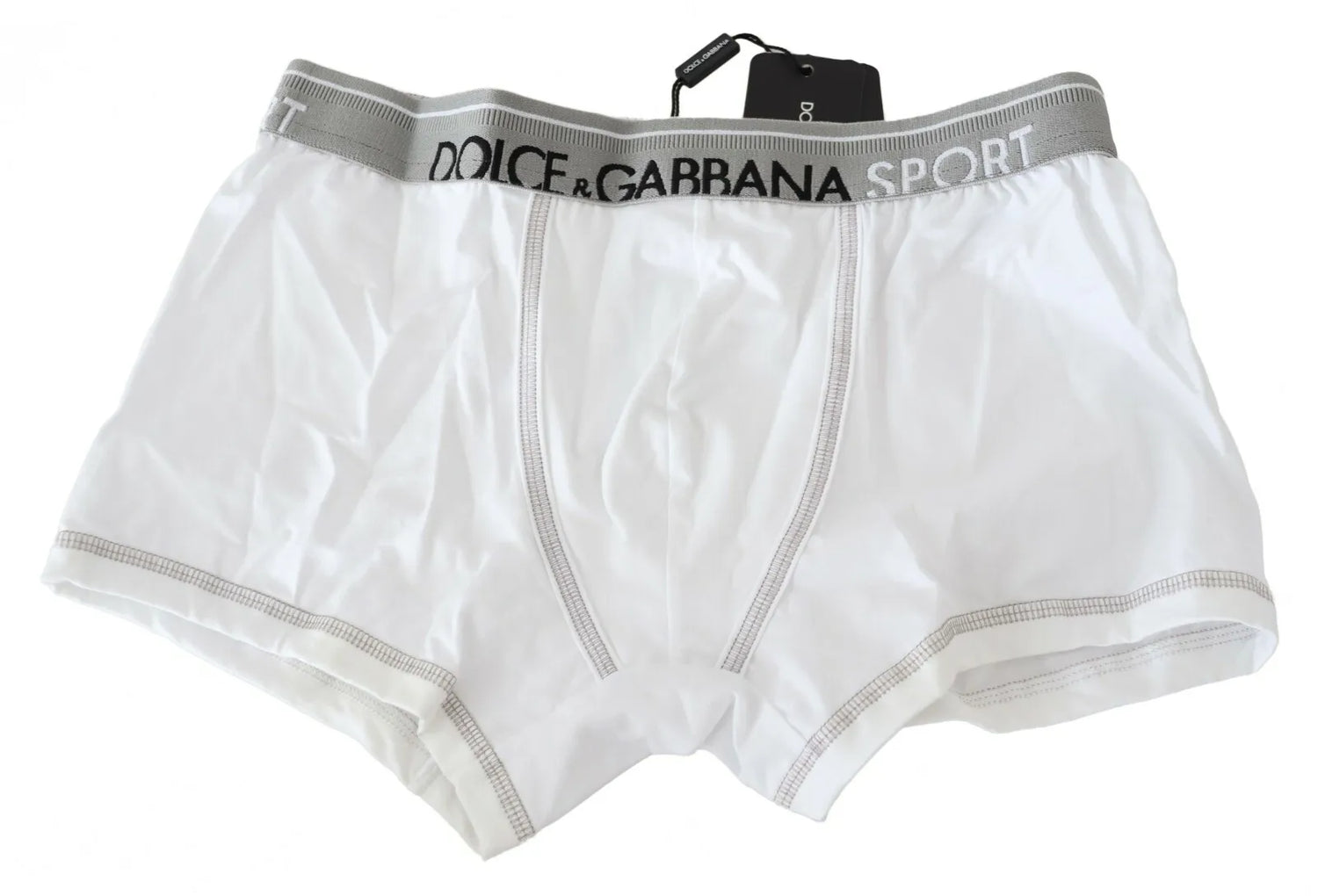 Dolce &amp; Gabbana White Cotton Stretch Regular Boxer Underwear