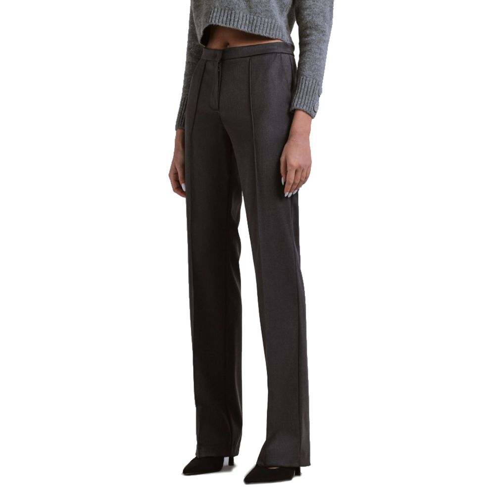 Hinnominate Gray Polyester Jeans &amp; Pant