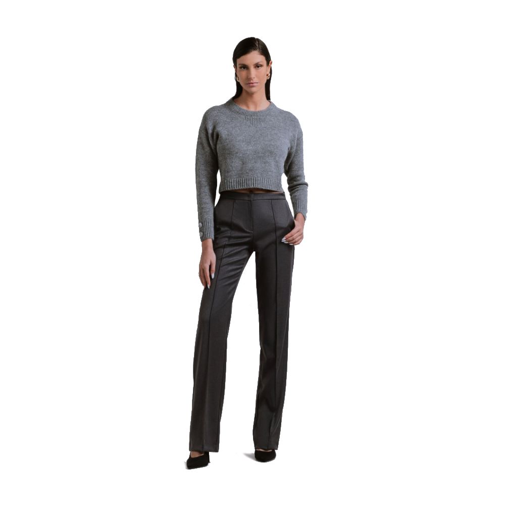 Hinnominate Gray Polyester Jeans &amp; Pant