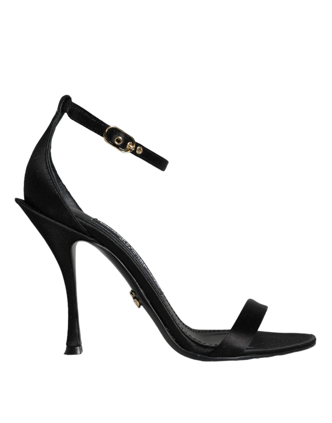 Dolce &amp; Gabbana Black KEIRA Heels Ankle Strap Sandals Shoes