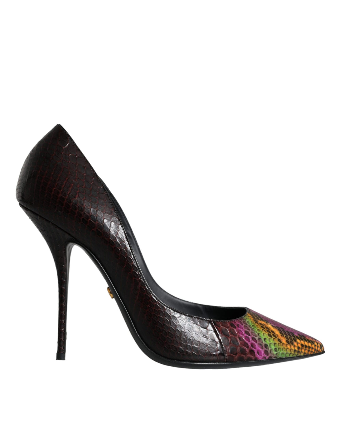 Dolce &amp; Gabbana Multicolor Exotic Leather Heels Pumps Shoes