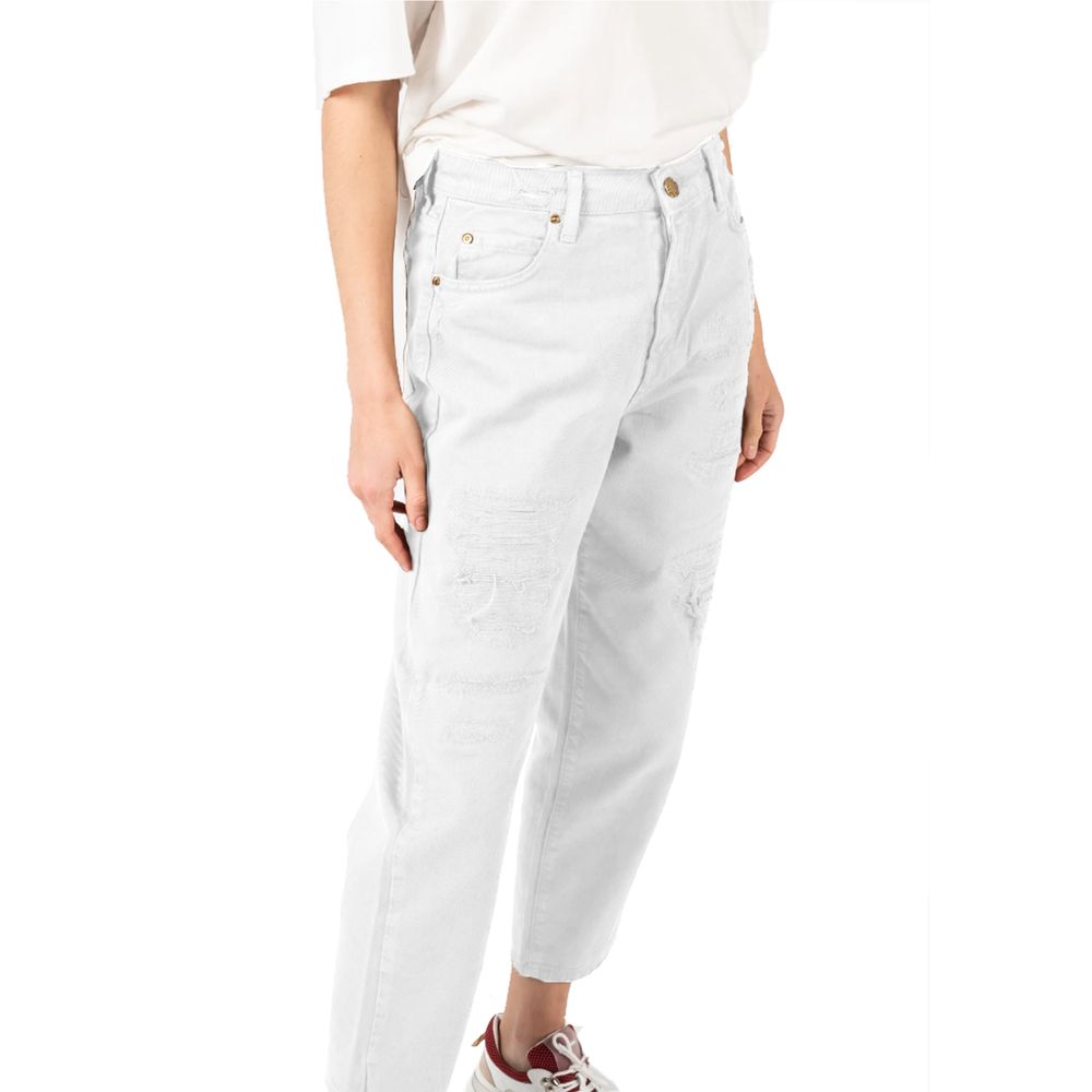 PINKO White Cotton Jeans &amp; Pant