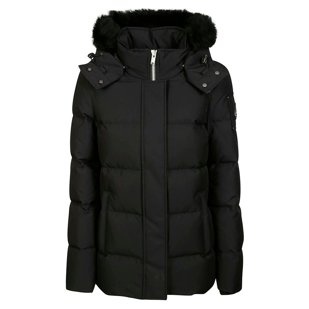 Moose Knuckles Black Polyester Jackets &amp; Coat