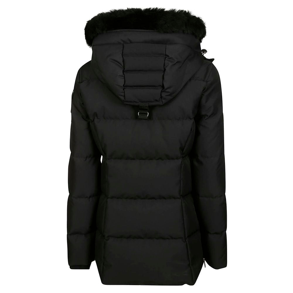 Moose Knuckles Black Polyester Jacket &amp; Coat