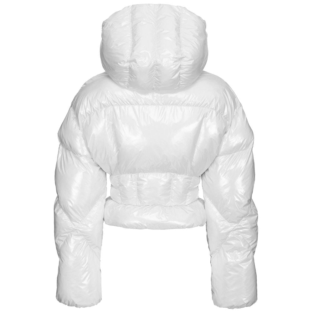 PINKO White Nylon Jackets &amp; Coat