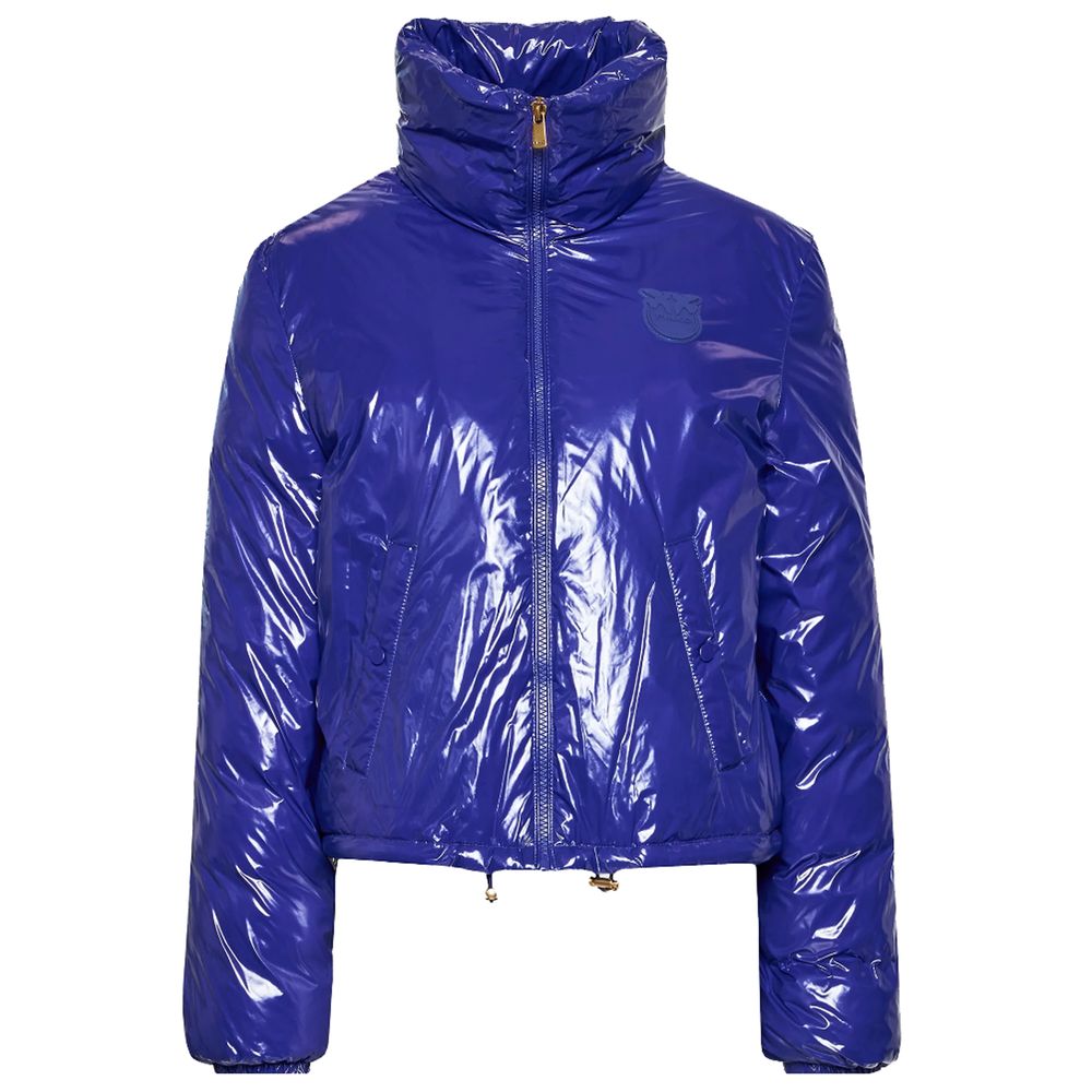 PINKO Blue Nylon Jackets &amp; Coat