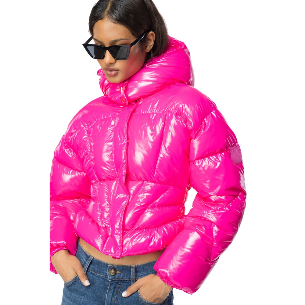 PINKO Fuchsia Nylon Jackets &amp; Coat