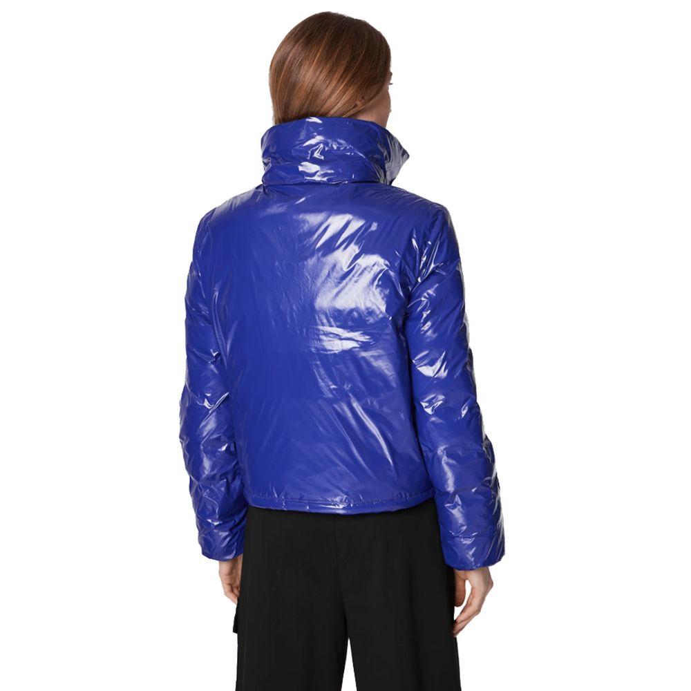 PINKO Blue Nylon Jackets &amp; Coat