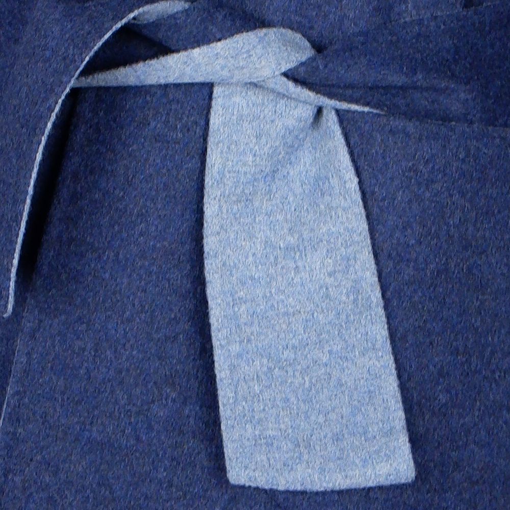 Made in Italy Blue Wool Vergine Jackets &amp; Coat