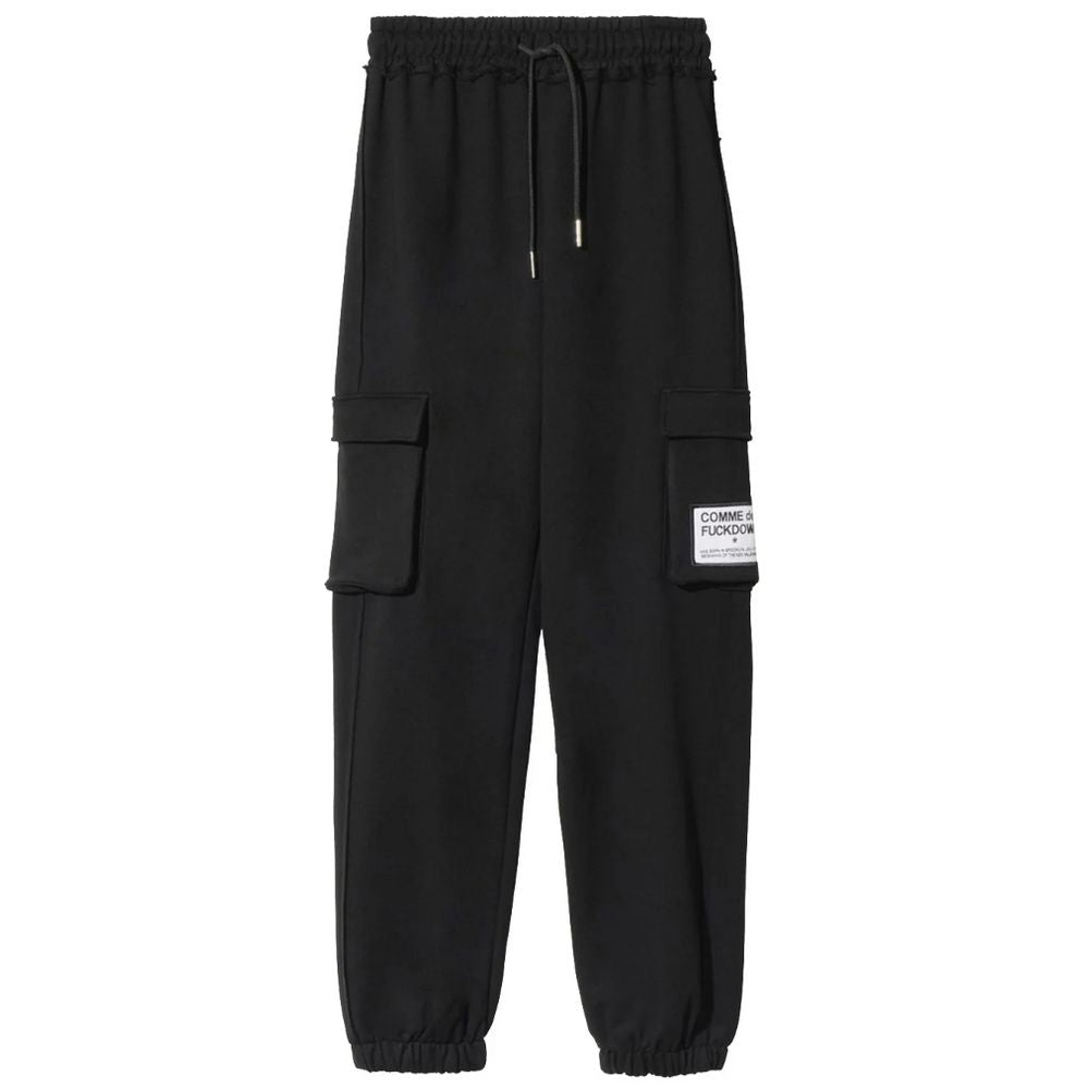 Comme Des Fuckdown Black Cotton Jeans &amp; Pant