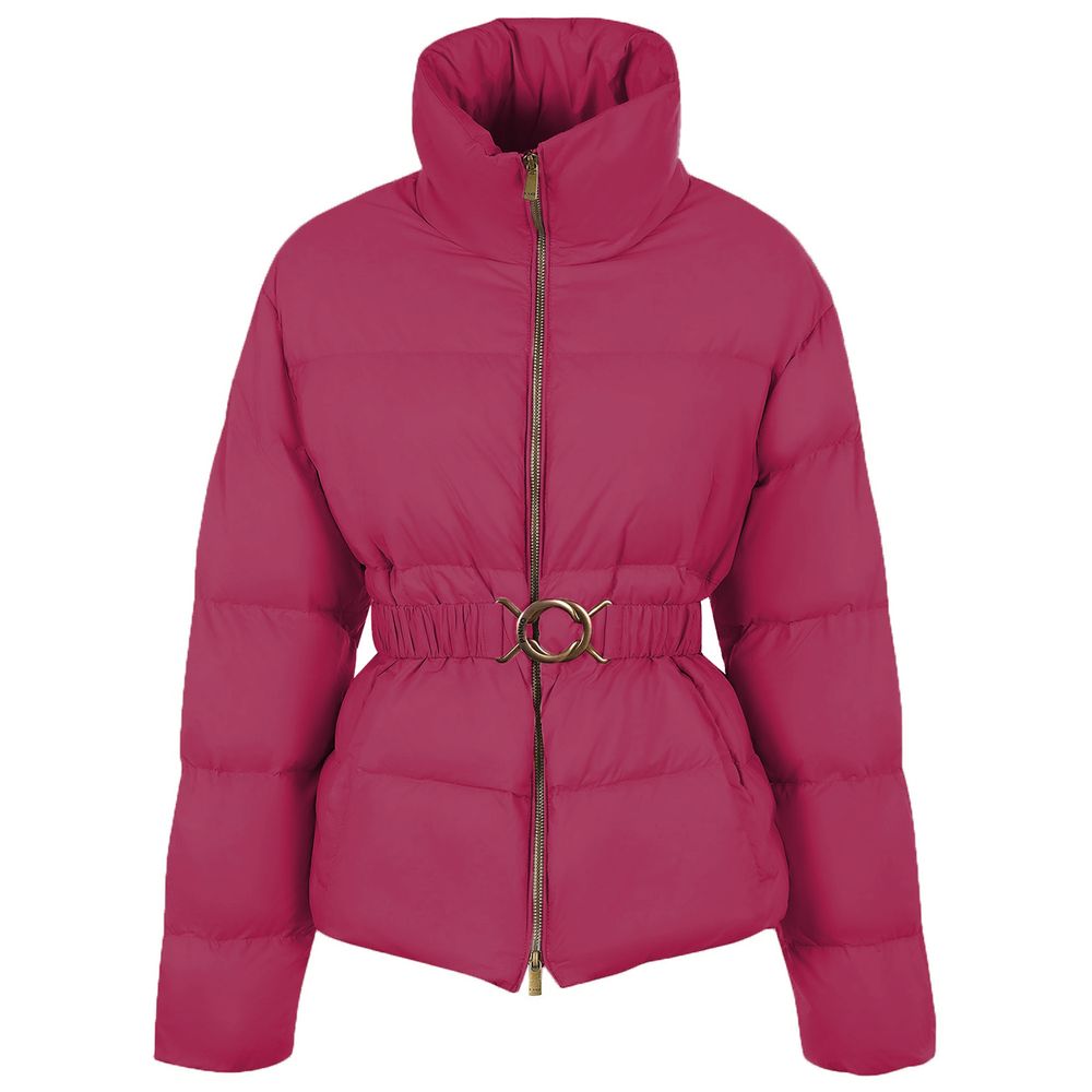 PINKO Fuchsia Nylon Jackets &amp; Coat