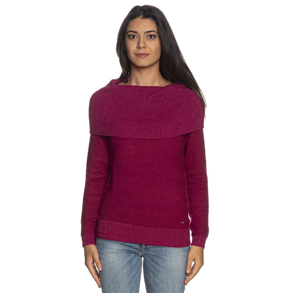 Yes Zee Fuchsia Viscose Sweater