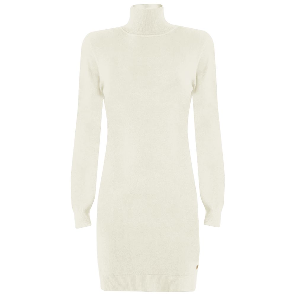 Yes Zee White Viscose Dress