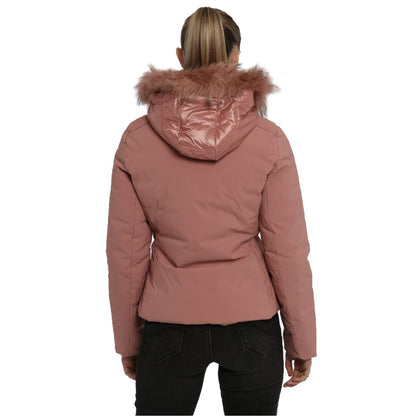 Yes Zee Pink Nylon Jackets &amp; Coat