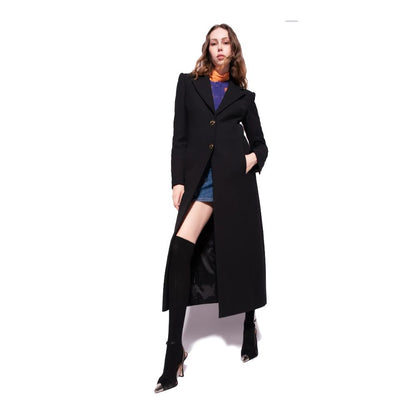 PINKO Black Wool Jackets &amp; Coat