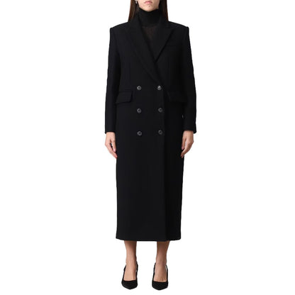 PINKO Black Wool Jackets &amp; Coat