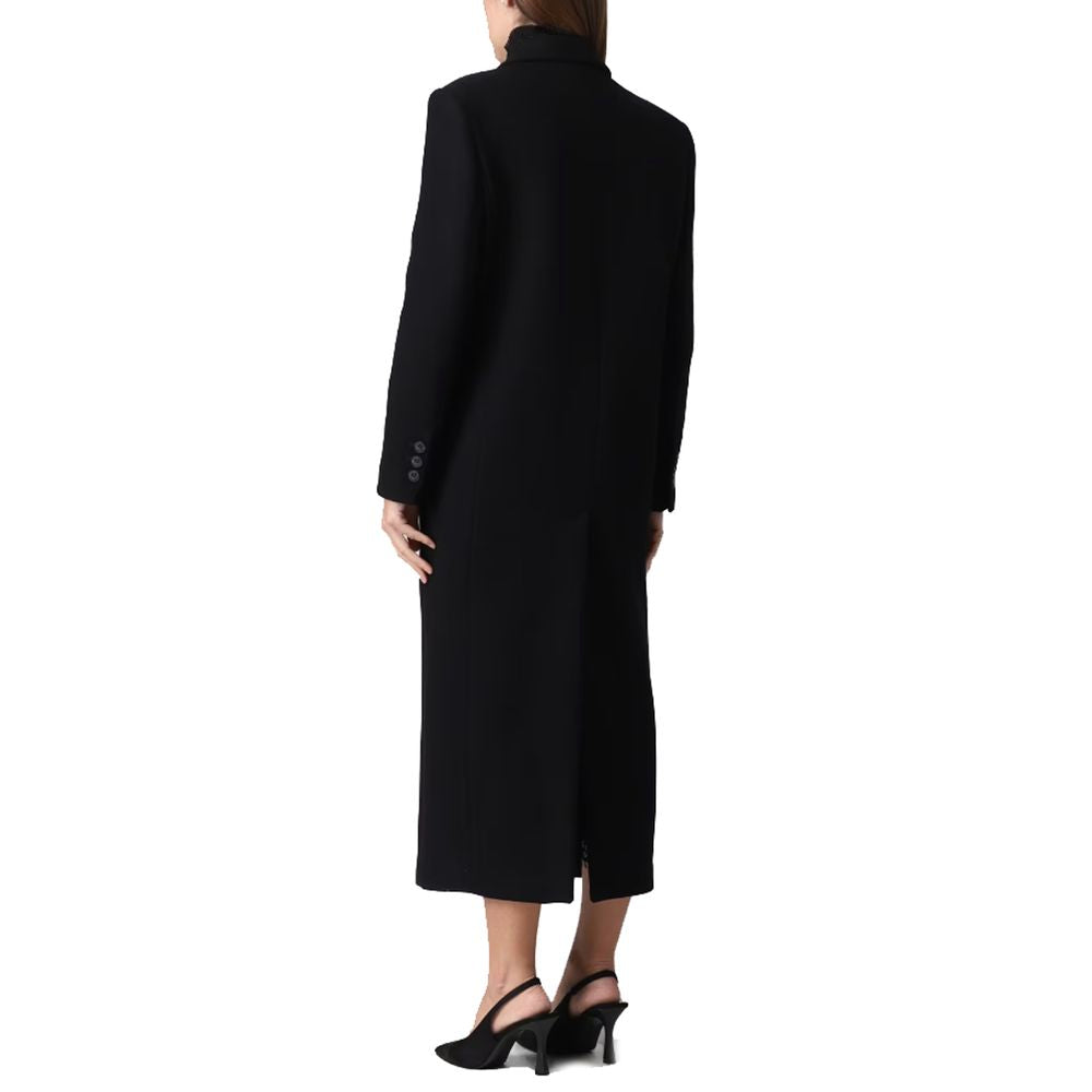 PINKO Black Wool Jackets &amp; Coat