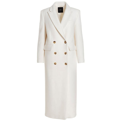 PINKO White Wool Jackets &amp; Coat