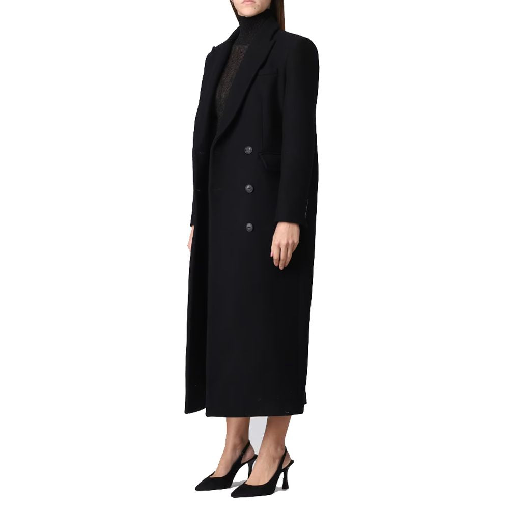 PINKO Black Wool Jackets &amp; Coat