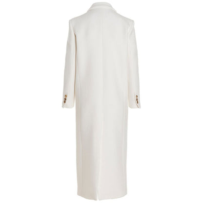 PINKO White Wool Jackets &amp; Coat