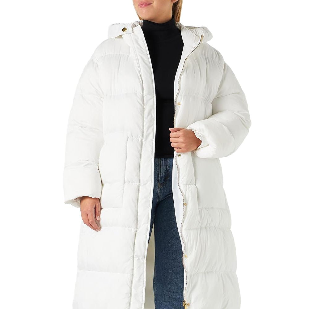 PINKO White Nylon Jackets &amp; Coat