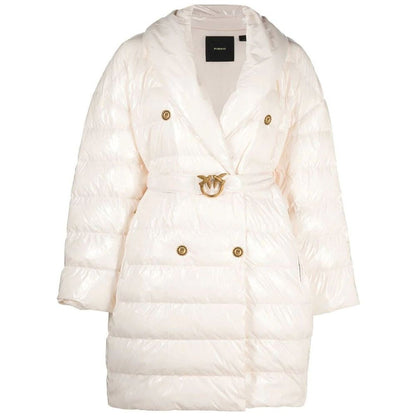 PINKO Beige Nylon Jackets &amp; Coat