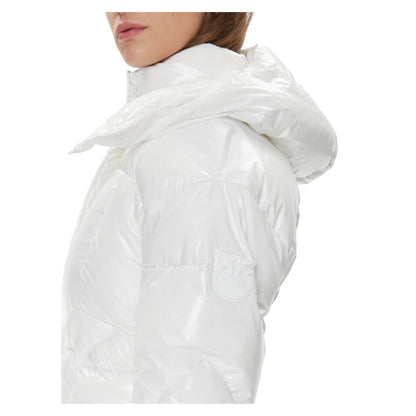 PINKO White Nylon Jackets &amp; Coat