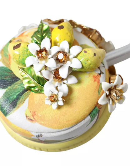 Dolce &amp; Gabbana Lemon Crystal Floral Headset Audio Headphones