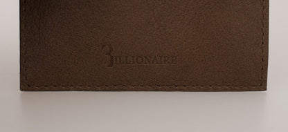 Billionaire Italian Couture Elegant Turtledove Leather Men&