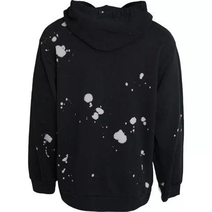 Dolce &amp; Gabbana Black Sicilian Hooded Sweatshirt Sweater