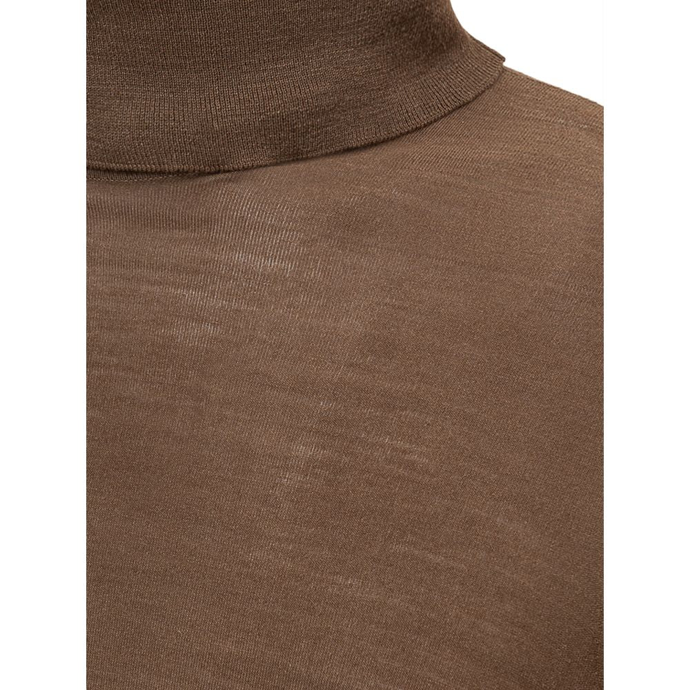 Brioni Brown Cashmere Sweater