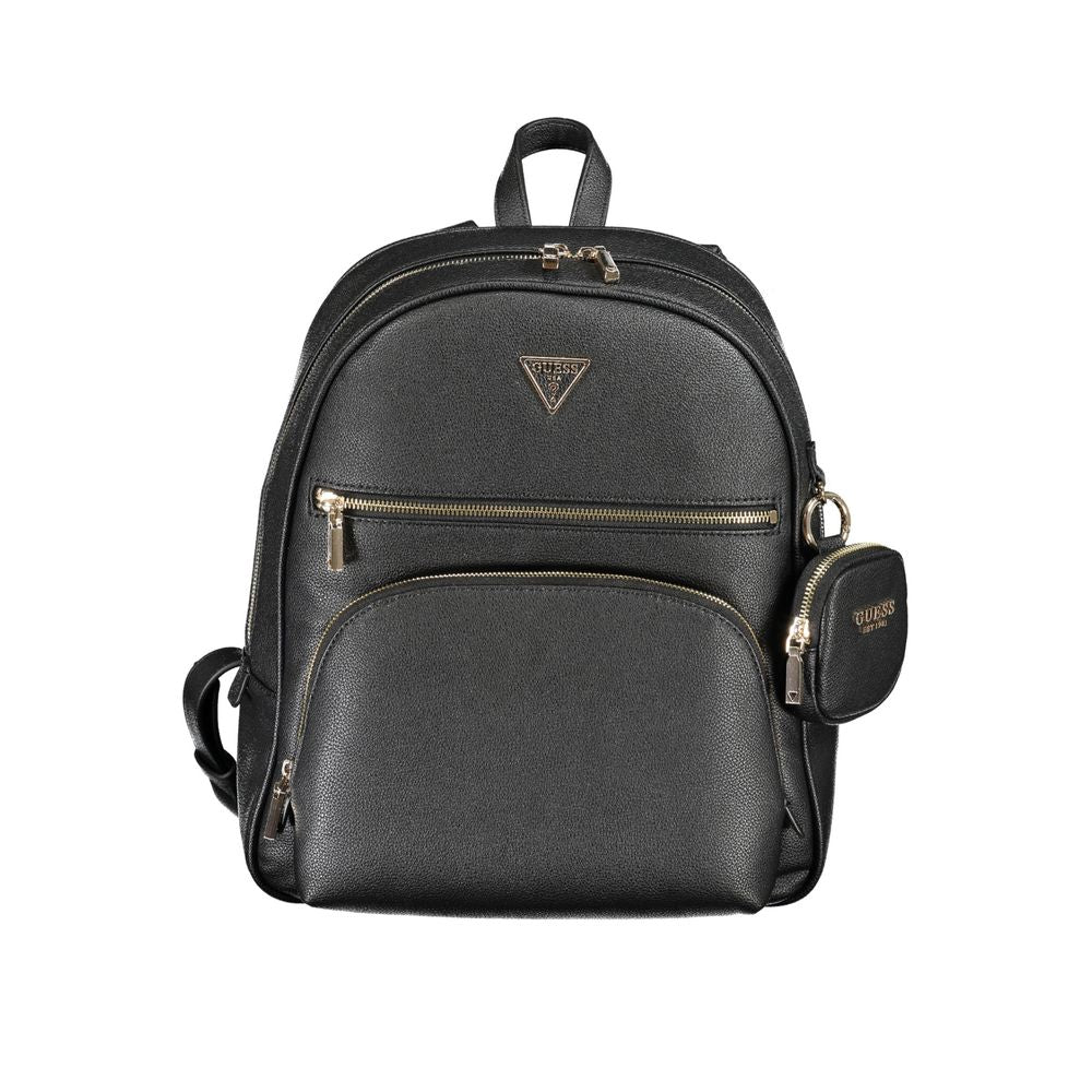 Guess Jeans Black Polyethylene Backpack