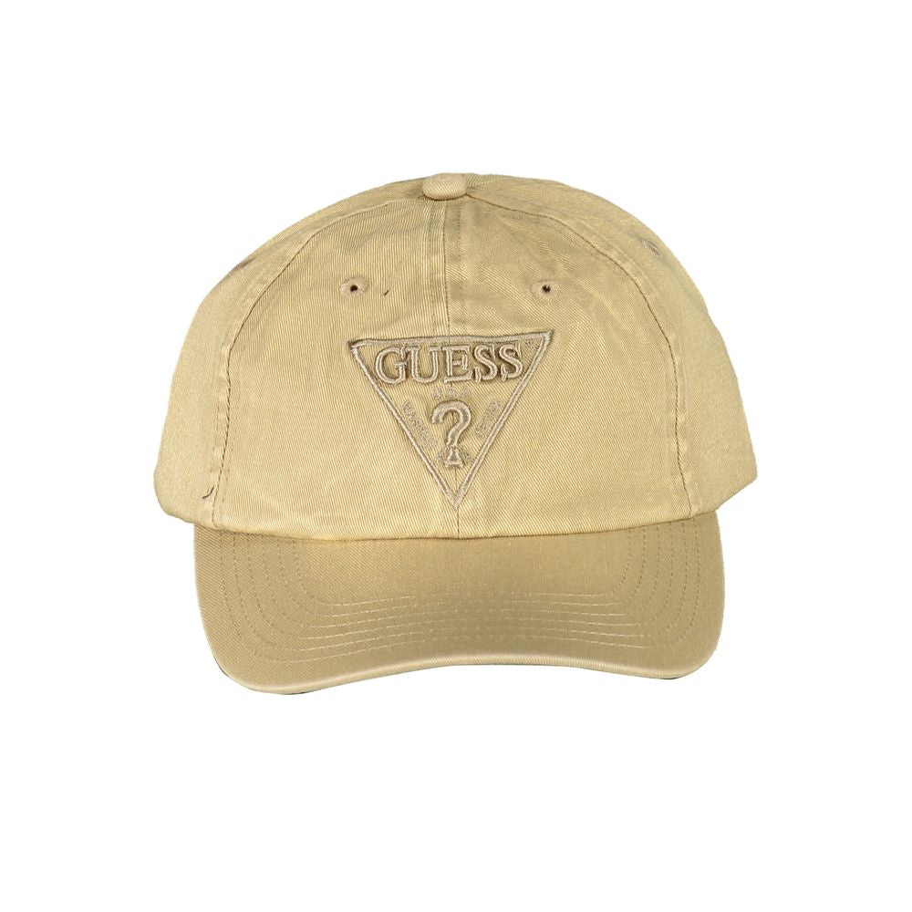 Guess Jeans Beige Cotton Hats &amp; Cap