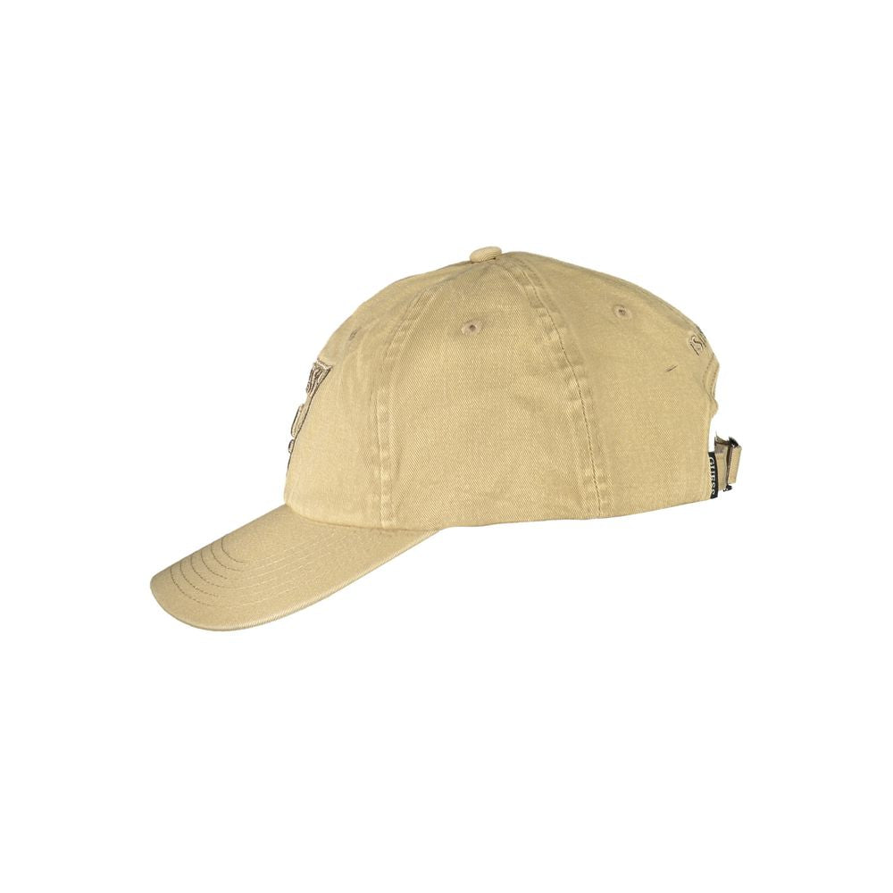 Guess Jeans Beige Cotton Hats &amp; Cap