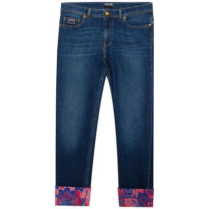 Versace Jeans Blue Cotton Jeans &amp; Pant