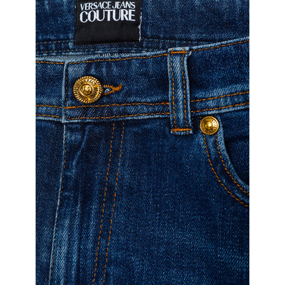 Versace Jeans Blue Cotton Jeans &amp; Pant