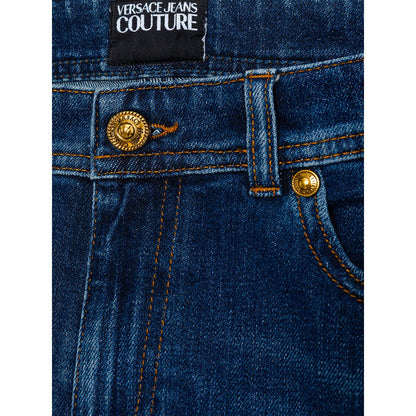 Versace Jeans Blue Cotton Jeans &amp; Pant