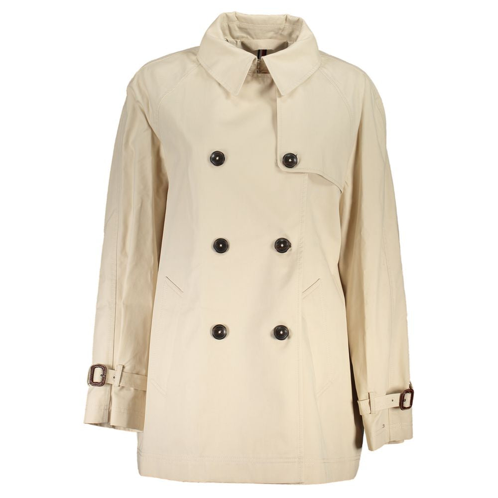 Tommy Hilfiger Beige Cotton Jackets &amp; Coat