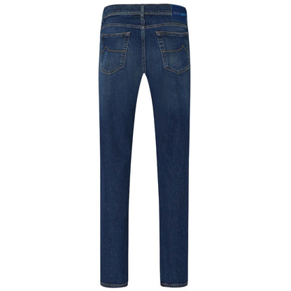 Jacob Cohen Blue Cotton Jeans &amp; Pant