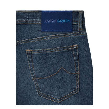 Jacob Cohen Blue Cotton Jeans &amp; Pant